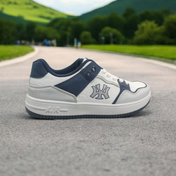 Product Title: Air Joroani Classic Street Sneakers – White & Navy Blue